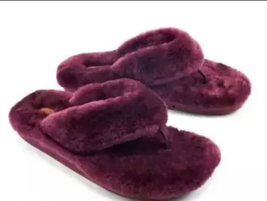 Cute Pink Fur Health Plus Acupressure Slipper for Women